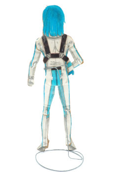 Robotech Max Sterling holding helmet