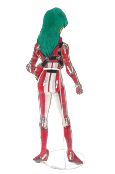 Robotech Max Sterling holding helmet